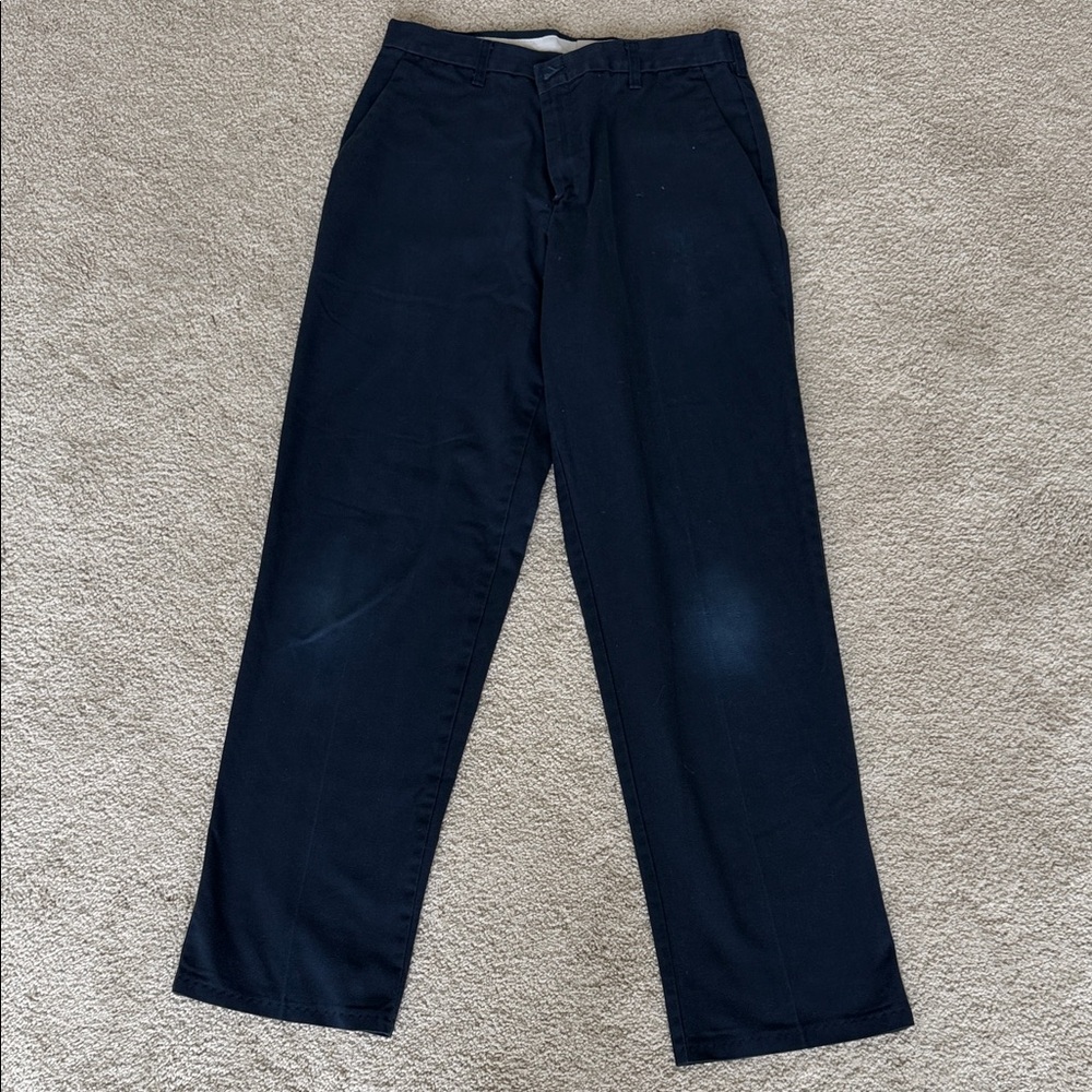 Men's Navy Chinos - Straight Fit
